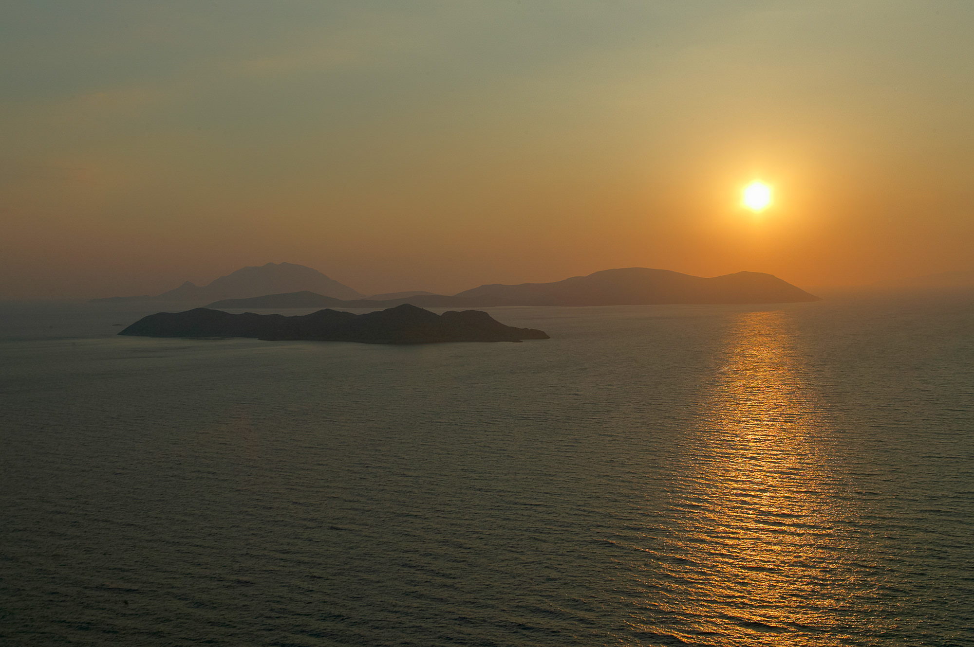 Abendstimmung auf Rhodos, Kritinia Castle